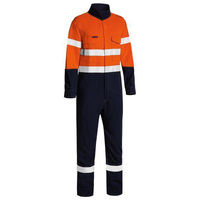 Bisley TenCate Tecasafe Plus 580 Taped Hi Vis Lightweight FR Non Vented Engineered Coverall