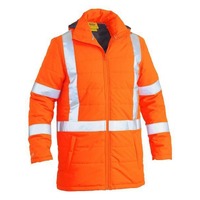 Bisley Taped Hi Vis Puffer Jacket with X Back