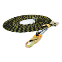 B-Safe Safety Line Polyester Rope 16mm x 20m double action hook one end BS030120