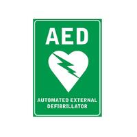 AED Wall Sticker 297mm x 210mm