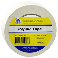 Husky Tape 24x Pack 105 White Cloth Tape Retail 48mm x 25m