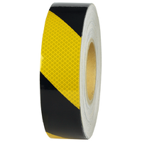 Husky Tape 4x Pack 5015 Reflective Tape Black/Yellow 48mm x 45m