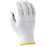 Maxisafe Bleached Knitted Poly Cotton Polka Dot Glove