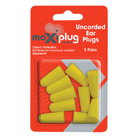 MaxiPlug Uncorded Earplugs Blister Pack of 5 pairs