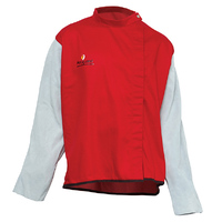 Arcguard Welding Jacket with leather sleeves