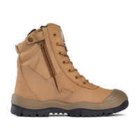Mongrel High Leg ZipSider Safety Boot with Scuff Cap Wheat