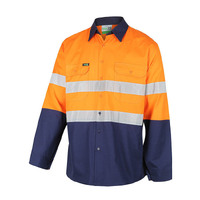 WORKIT Hi-Vis 2 Tone Lightweight Ripstop Breathable Taped Shirt
