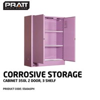 Corrosive Storage Cabinet 350L 2 Door 3 Shelf