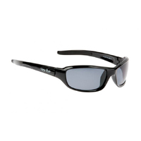 Ugly Fish P1077 Shiny Black Frame Smoke Lens Fashion Sunglasses