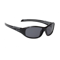 Ugly Fish PK366 Shiny Black Frame Smoke Lens Fashion Sunglasses