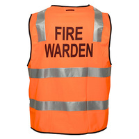 Prime Mover Fire Warden Zip Vest D/N  2x Pack