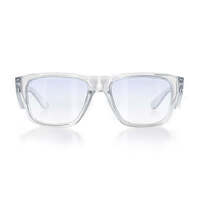 SafeStyle Fusions Clear Frame Blue Light Blocking Lens Safety Glasses
