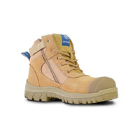 Bata Industrials Zippy Safety Work Boots Wheat