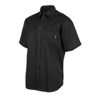 Unit Mens Shirt S/Slv Craftman Black