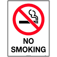 No Smoking Safety Sign 450x300mm Poly