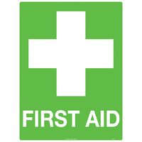 First Aid Safety Sign 300x225mm Poly