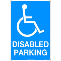 Disabled Parking with symbol Traffic Safety Sign Metal 450x300mm
