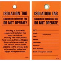 Equipment Isolation Tag Do Not Operate Lockout Tag Pack of 25