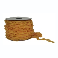 Yellow Plastic Safety Chain 1m
