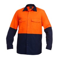 KingGee Mens Workcool 2 Spliced Shirt Long Sleeve